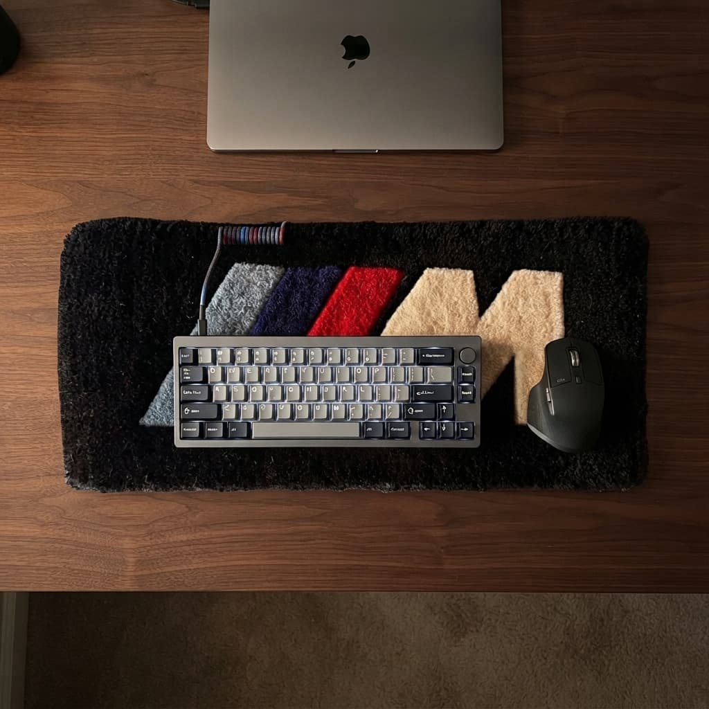 BMW keyboard rug